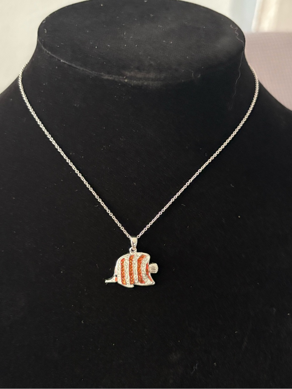 Touchstone Crystal Necklace TROPICAL FISH - LIGHT AMBER
